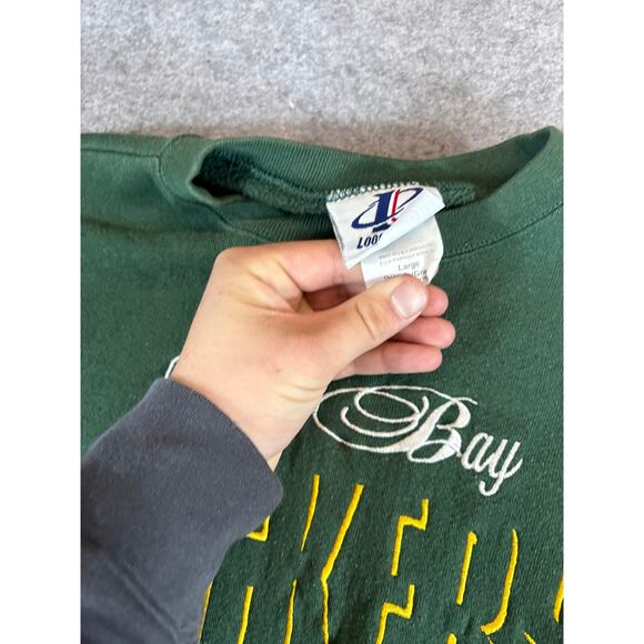 Vintage 90s Green Bay Packers Logo Athletic NFL Sweatshirt Mens Large Sportswear - Picture 3 of 6